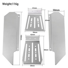금속 섀시 아머 가드 보호 프로텍터 스키드 플레이트 자동차 부품, 기본, 1개