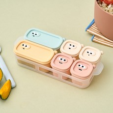 모던하우스 리빙 플래티넘 실리콘 낱개형 이유식 큐브 + 트레이 포함 6구 세트 450ML KI0226016, 1개