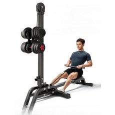 로잉머신 접이식 소형 가정용 유산소 운동 체중감량 피트니스 헬스기구, 접이식 다기능 덤벨 로잉머신, 단일 모델