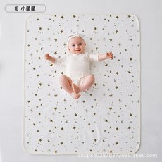 嬰兒兒童防水透氣可水洗隔尿墊床單, 小星星