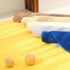 드리울 컬러풀 먼지없는 워셔블 러그 원형 6colors, 옐로우