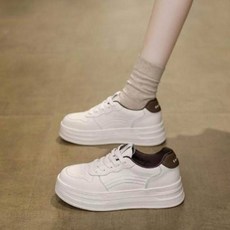 新款爆款潮鞋韓款休閑女鞋小白鞋冷粘超輕厚底大尺碼春夏季韓版女鞋百搭小白鞋軟底輕便運動鞋增高休閒鞋防水止滑透氣慢跑鞋耐磨羽
