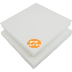 Broread 자수 안정제 200매 8x8인치 자수용 바느질용 수예용품, 8x8 200매