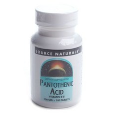 SOURCE NATURALS 泛酸維生素B5, 100顆, 1罐