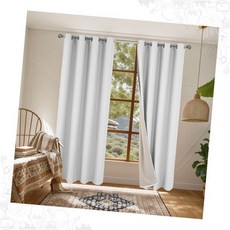 암막커튼 링 화이트 거실 침실 창문 차광 블라인드 인테리어 홈데코 북유럽 모던, 누빔암막작은창 뉴그레이