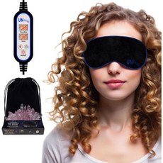 건조한 눈을 위한 UNCLOG 온열 아이 마스크 - 원적외선 압박 USB 전원 조절 가능한 온도 MGD 안검염 및 안구 피로 완화, Pack-1-Rose Quartz, 1개