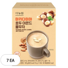 다농원 마카다미아 호두 아몬드 율무차, 18g, 7개, 10개입