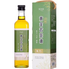 百年堂 冷壓黃金苦茶油 500毫升 野生來源 烹飪好選擇, 1個, 500ml
