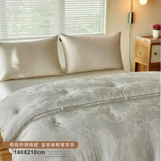 白映家居 蠶絲御眠被 緹花設計輕暖舒適, 白色