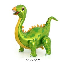 3D 서 공룡 풍선 만화 T 렉스 디노 호일 파티 장식 어린이 생일 용품, as picture, 베이지
