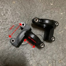 CJ 擋泥板支架 27 30 33 41mm 擋泥板固定座, 1個, Back 39-41mm 50mm