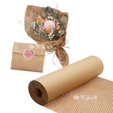 蜂巢紙包裝材料 - 緩衝保護、禮品包裝、環保可回收, 棕色, 1個