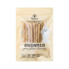 펫포커스 한우우피껌 오래먹는 강아지껌 국내산 수제간식, 1개, 70g, 퓨어플레인츄잉