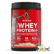 SIXSTAR 六星 乳清蛋白Plus 香草奶油風味, 1個, 821g