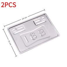오토바이 번호판 프레임 전기차 캐리지 자전거 홀더 자동차 부품, 2. 2PCS, 1개