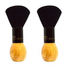 베이스 바디 더스팅 브러쉬, Wood+Black, 2개