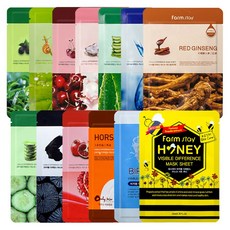 팜스테이 비저블 디퍼런스 마스크 10매+10매 14종 골라담기, 07_홍삼10매, 12_마유10매, 23ml