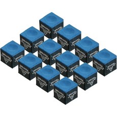 PATIKIL 당구풀 큐초크 12개 스누커 당구 당구대 액세서리 큐스틱 팁용 블루