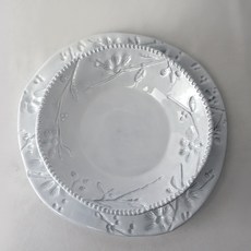VBC casa 義大利 純白系列 29 cm 主餐盤 23 cm 湯盤 2入組套裝, 1個