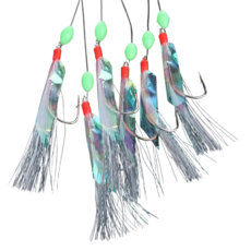 브라브맥 13호 소형 칼라 피쉬후 사비키 낚시바늘, 6개, 1개입