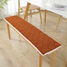 AIRASI카페 덮개 벤치의자 긴의자 커버 벤치의자커버 방석, E_캐러멜 * 30*80cm