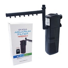 GMAQUA 아쿠아리움 필터 측면여과기 MY-07, 7W, 1개