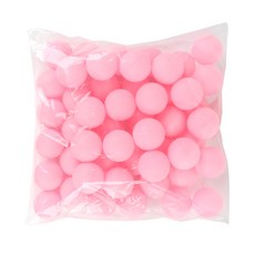 KC인증필 주식회사 위시 로고없는탁구공 무지탁구공 컬러탁구공 공예 추첨볼, 연분홍, 1개, 50개입