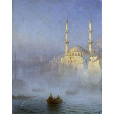 Constantinople the Top-Kahné Mosque 아트포스터 감성선물 아이바좁스키, 그림만(매트지), 42x53.46