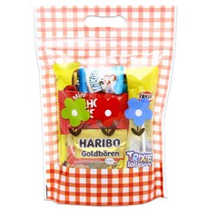 한봄 간식 구디백 단체선물 답례품 과자꾸러미, 1봉 + 라벨스키터, 1세트