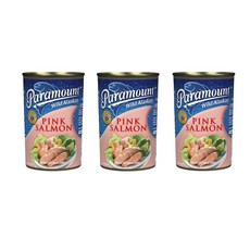 파라마운트 핑크 알래스카 살몬 연어 통조림 Paramount Salmon Pink, 3개, 415g