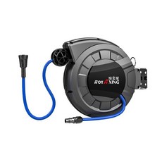 風管捲揚器 - 5mm*8mm PU管長5米 自動伸縮收管器 空壓機專用, 風管捲揚器-5mm*8mmPU管長5米, 1個