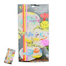 해피파티 할로윈 LED 풍선 컵스틱 세트 (3개입), 단품