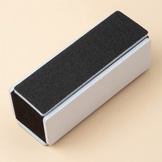 블랙 양면 네일 샌딩블럭 사각 손톱 버퍼 파일 선물용 여행용 네일케어, 1개, 블랙 양면 샌딩블럭