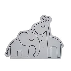 Done by Deer 矽膠餐墊 - 好朋友款 台灣總代理原廠正貨, 灰色, 1個