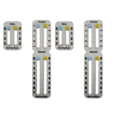 라켓 부착 점수기 라켓 파델을 위한 유니하르파 테니스 스코어키퍼 피클볼 패들 트레이너를 스몰 스코어 보드 카운터 포인트 트래커 기록 포인트 및 세트 2pcs, 04 White(2PCS)