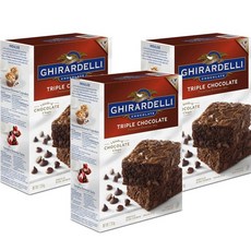 Ghirardelli 기라델리 트리플 초콜릿 브라우니 믹스 2.26kg, 3개