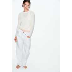 ZARA 자라 더블 니트 탑 - 화이트[2142058250]