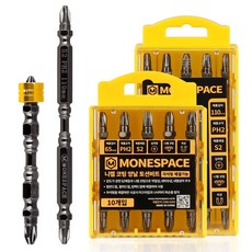 모네스페스 자석 양날 드라이버 니켈 토션비트 S2 110mm, 1개