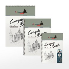 [아트메이트] 크로키북 80g 4절, [6332380]옵션없음, 옵션선택
