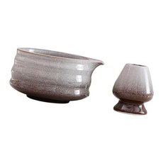 YSSHOP 도자기 말차 볼 (거품기 꽂이 포함 따르기 편한 주둥이) 500ml 수제 믹싱 볼 (파티 및 주방용), 세라믹, 스타일 D