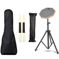 교육용 연습용 드럼패드 풀세트 스틱 가방 난타 드럼 연습 풀 세트 타악기 8인치 루디먼트, 1개