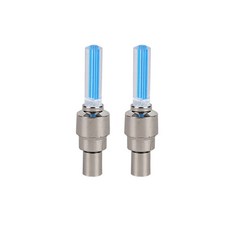 2PCS 네온 자전거 스포크 조명 LED 라이트 타이어 밸브 손전등 경량 자동차 차량용 오토바이 바이크 용품, 01 CHINA, 4) Blue