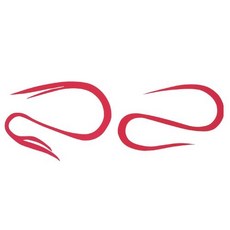 다이와 DAIWA 타이라바 실리콘 넥타이 홍아 칼리 V8 레드 049870