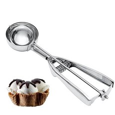 스텐 아이스크림 스쿱 미디엄 5cm 요거트 스푼 K872, 단품, 1개