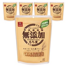 하쿠바쿠 플레인 타입 찰보리 플레이크, 5개, 180g