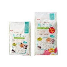 GEX 小動物柔軟白淨棉紙墊料, 400g, 1個