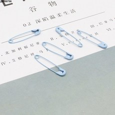 回形針別針 3CM烤漆彩色鐵質安全別針 固定衣服吊牌吊繩扣針 簡易小胸針, 4淺粉色,100個裝, 1個
