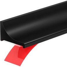 39인치 샤워 임계값 워터 댐 자동 접착 실리콘 샤워 배리어 워터 스토퍼 샤워 도어 하단 씰 스트립 샤워 스플래시 가드 욕실 주방 욕조, 39 inch, Black