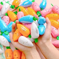 컬러 미니 당근 디자인 연필깎이 핸드형 휴대용 소형 캐릭터+그래Shop, 빠른배송