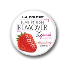 L.A. COLORS Polish Remover Pads Strawberry L.A. COLORS Polish Remover Pads Strawberry Scent CNR96, 1 Ounce (Pack of 1), 1개